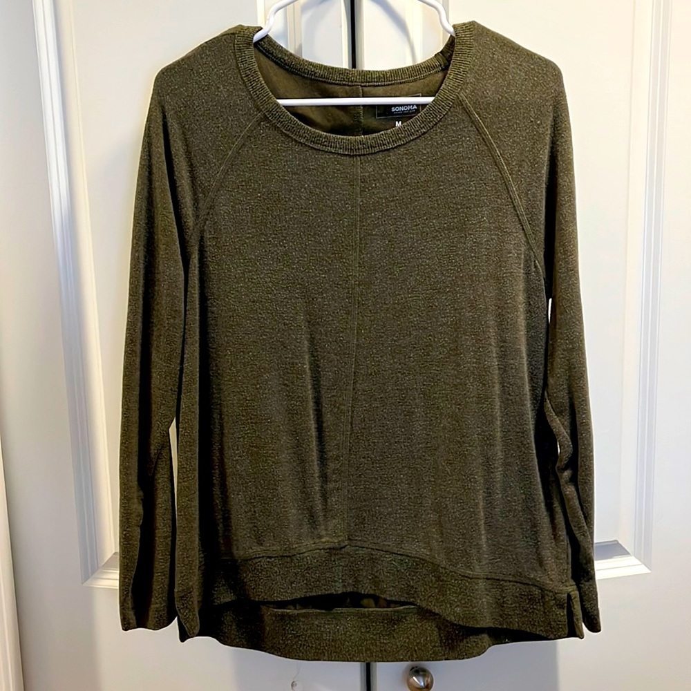 Sonoma woman’s long sleeve top hunter green